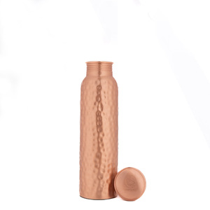 Carafe à eau en cuivre pot de chevet thermique récipient en verre bouteille en cuivre pour chambre à coucher caractéristiques de voiture Style Premium - Product Image 6