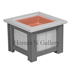 Macetas de madera para exteriores de gran tamaño más vendidas, macetas hechas a mano, diseño minimalista, acabado de madera Natural de alto estándar, directo de la India - Product Image 6