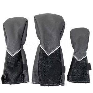 Customized Design Waterproof PU Leather <b>Golf</b> Head Cover New Arrival Custom Colors & Sizes Outdoor Use - Product Image 1