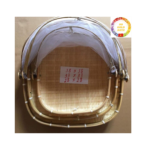 Panier de vannage en bambou de qualité supérieure avec couvercle en matériau durable Utilisation polyvalente et qualité d'exportation - Product Image 1