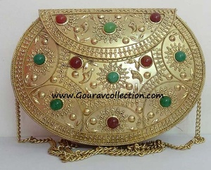 Super élégant dames métal pochettes mode croix corps pour fête porter GC-BG-386 meilleur prix en inde - Product Image 3