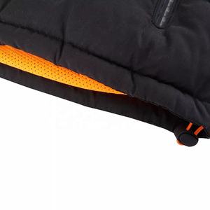 Outdoor Warm Casual Sport Waterproof Windbreaker Polyester Cotton Fabric Black Hooded Puffer <b>Jacket</b> <b>Men</b> Custom Puff <b>Jacket</b> - Product Image 5