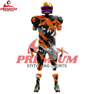 ชุดกีฬาอเมริกันฟุตบอลแห้งเร็วชุดอเมริกันฟุตบอลสีทึบ - Product Image 4