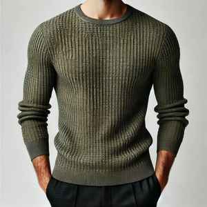 Pull-over décontracté pour homme, nouveau style automne-hiver, nouvelle mode, 100% alpaga, anti-froissement, vente en gros - Product Image 2