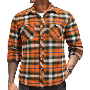 Chemise en flanelle pour homme, nouvelle mode, tissu durable, vente chaude, tendance, prix raisonnable, chemise en flanelle pour homme de haute qualité - Product Image 1