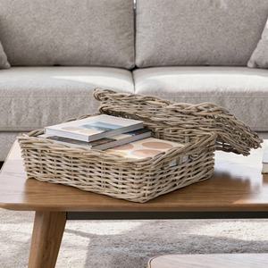 Panier en rotin pour table ou étagère, panier de rangement fait main, vente en gros, écologique, fabriqué au Vietnam - Product Image 6
