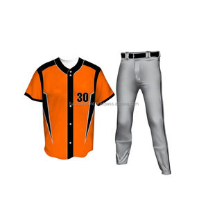 Uniformes de baseball à sublimation en polyester à séchage rapide 100% ensembles d'uniformes respirants pour vêtements de sport pour jeunes - Product Image 3