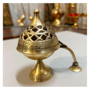Quemador de incienso Vintage Quemador de incienso de latón para adoración Templo Oración Meditación Espiritual Decorativo Quemador de incienso de lujo - Product Image 1