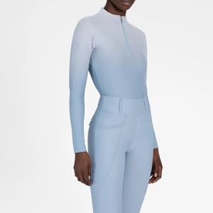 Camisa ecuestre estética 4 Way Stretch Comfort Fit Ropa personalizada a granel Venta al por mayor Equitación Baselayer Top Camisas - Product Image 6