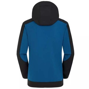 Vestes Softshell imperméables à capuche 100% Polyester Nylon pour homme, conception Unique, Logo personnalisé, prix bon marché, haute qualité, poche zippée - Product Image 2