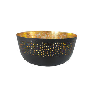 Bol de forme ronde en fer de cuisine et de table de conception populaire bol de service de couleur blanche et bols décoratifs faits à la main en vrac - Product Image 5