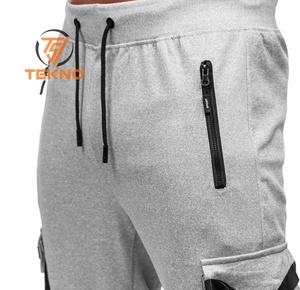 Pantalon de survêtement décontracté pour homme Ceinture élastique GSM de haute qualité Polaire éponge française Logo personnalisé Droite Taille personnalisable Sweat - Product Image 4