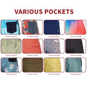 Short de natation pour hommes 2 en 1 au design personnalisé en stock vente en gros de planche de surf - Product Image 5