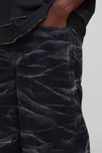 Pantalon en jean Relax Fit pour hommes, denim en coton lourd, tissu de qualité durable, jean luxueux pour hommes, toucher doux - Product Image 2