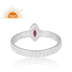 Anillo de piedras preciosas granate Natural de plata 925 de nuevo diseño para mujer, joyería personalizada para mujer, regalo para ella - Product Image 2