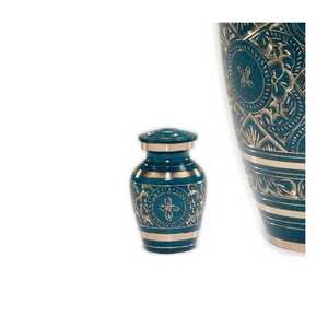 Urnes de crémation en gros faites à la main, accessoires funéraires, urne de crémation en aluminium, fabrication indienne de qualité supérieure, vente à chaud - Product Image 2