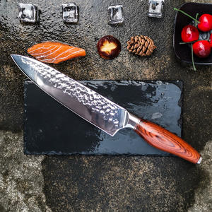 มีดเชฟปลอมบริการ OEM ตามสั่งทำจากสเตนเลสพร้อมด้ามไม้ pakka เครื่องมือทำครัวสุดคม - Product Image 2