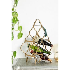 ที่วางขวดไวน์โครเมี่ยม6ขวดที่วางขวดโลหะสำหรับห้องครัวห้องรับประทานอาหารบ้านบาร์ตกแต่ง - Product Image 2