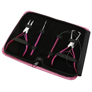 Kit de alicates de extensión de cabello completamente personalizado profesional en diferentes tamaños Kit de alicates de extensión de cabello hechos de acero inoxidable - Product Image 3