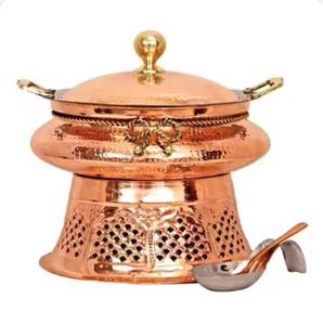 Casseroles artisanales de haute qualité pour décor de mariage et d'événements finition dorée vente chaude fournitures décoratives de table - Product Image 6