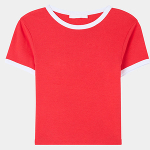 Camisetas Cortas de Mujer en Oferta, de Alta Calidad, Ecológicas, Ajustadas, Estilo Urbano con Estampado a Cuadros, Estilo Formal - Product Image 6