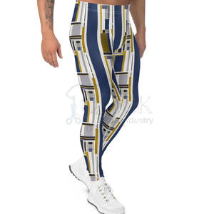 Men's High Quality Butt Lifting Fitness Tights Stretchy Sports <b>Leggings</b> Spandex/<b>Polyester</b> Quick Dry Adjustable Workout Full - Product Image 3