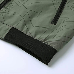 Veste bomber pour homme en gros, 100% polyester, devant droit, imperméable, coupe-vent, respirante, séchage rapide, vêtements d'hiver, service OEM - Product Image 4
