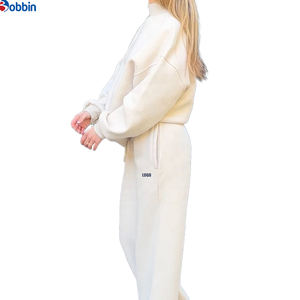 Conjunto Deportivo de Invierno para Mujer, de Alta Calidad, 350 g/m², con Logotipo Personalizado, Sudadera con Capucha y Pantalones Largos, Ropa Urbana para la Temporada - Product Image 2