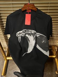 Camiseta de Manga Corta para Hombre, Talla Grande, de Seda/Algodón, con Estampado Animal, 300g, Anti-Pilling, Cuello Redondo, Casual, Transpirable, Ecológica, OEM, ODM - Product Image 4