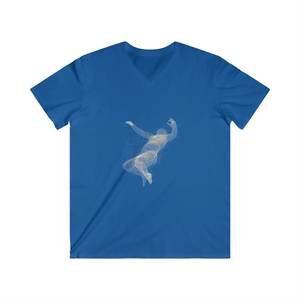 Camiseta de algodón con cuello en V manga corta venta al por mayor ropa de calle cómoda de gran tamaño personalizada ropa informal de alta calidad - Product Image 4