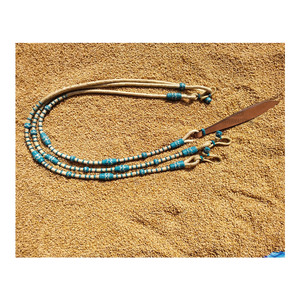 บังเหียนขี่ม้าหนังสไตล์ตะวันตกแบบถักมืออุปกรณ์ขี่ม้า - Product Image 4