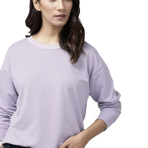 Sweat-shirt long à col rond en molleton chaud avec motif tie-dye sur le devant et doublure douce pour hommes et femmes, confort hivernal et tenue décontractée - Product Image 3