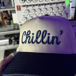 Sombrero personalizado 5 paneles gorras de béisbol etiquetas tejidas 2 tonos tela de sarga de algodón gorra deportiva Vietnam fabricación proveedor - Product Image 5