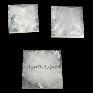 Muelson cristal blanco cuarzo pirámide Mineral espécimen boda decoración cuarzo triángulo blanco piedra preciosa curación - Product Image 4