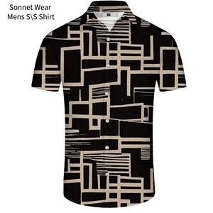 Mens Aop pattern printed Short sleeve Shirt - Product Image 6