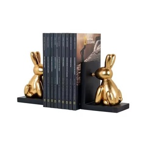 Luxury Gold Finish Pineapple Bookends Set Of 2 For Stylish Home Office And Bookshelf <b>Decoration</b> Accent Handcrafted From India - Product Image 1