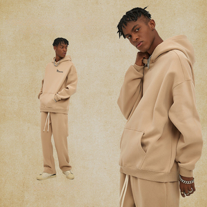 <b>Drop</b> Shoulder 420 GSM Plain Custom Logo Heavyweight Hoodie Washed Oversized Loose Men's Custom <b>Acid</b> Wash Hoodie - Product Image 3