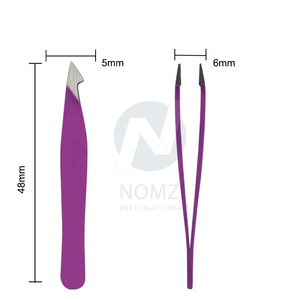 แหนบปลายคิ้วสแตนเลสแบบมืออาชีพเครื่องมือเครื่องสำอางปลายแหลมสำหรับกำจัดคิ้วสีสันสดใส - Product Image 4