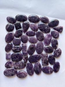 Alta calidad azul lapislázuli mezcla forma corte cabujón Natural azul profundo lapislázuli piedra preciosa para la fabricación de joyas forma suelta - Product Image 2