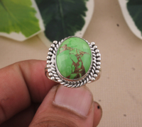 Bague classique vintage en argent sterling 925 Shree Jaipur, faite à la main, sertie d'un rubis ovale, pour femme, idéale pour un mariage