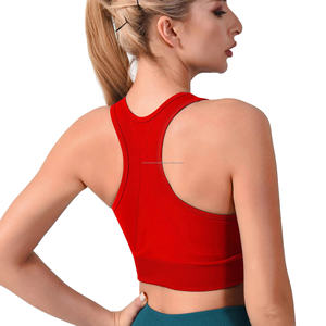 Soutien-gorge de sport confortable sans couture à dos nageur, maintien fort, rembourrage respirant, yoga, jogging, taille moyenne, sans armatures, tailles plus - Product Image 3