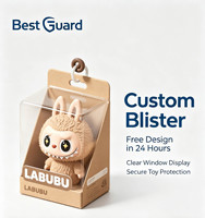 Emballage en blister en plastique recyclable personnalisé, plateau en blister transparent pour jouets, pour étui haut de gamme
