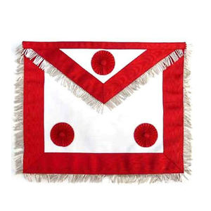 Delantal masónico personalizado Regalia Past Master de alta calidad hecho a mano Master Masonic con cuentas bordadas precio de fábrica - Product Image 1