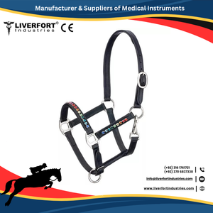 Qualité Ovation Halter Durable Équitation Cheval Diamant Halters Équipement De Sécurité Cheval En Cuir Souple Halter Anglais Western CE - Product Image 4