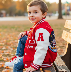 Veste de baseball pour enfants personnalisable avec nom et initiales - Product Image 3