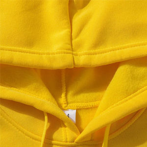 Sweat à capuche personnalisé uni 100% coton à double épaisseur et logo personnalisé pour femmes, streetwear en meilleure vente - Product Image 3