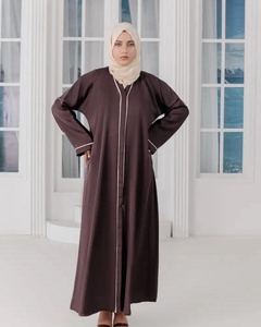 Dubai Wholesale Abaya 2025 <b>Kaftan</b> Turkish EID Modest Islamic Clothing Dubai Elegant Shiny Silk Open Abaya Women Muslim <b>Dress</b> - Product Image 2