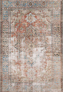 Alfombra Adiva de 20 Pies para el Hogar, Venta al por Mayor, Exportada de Turquía, Técnica Jacquard Tejida, Hecha a Máquina, Poliéster Lavable, Lisa, Antideslizante, con Base de Goma - Product Image 3