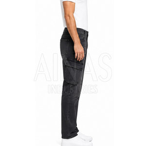Pantalones Cargo de Algodón 100% para Hombre, Cintura Media, Ligeros, Lavados, Corte Relajado, Múltiples Bolsillos, Ropa Casual para Exteriores y Uso Diario - Product Image 6