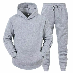Survêtement à capuche géométrique noir et bleu pour homme, fermeture éclair intégrale, vêtements de sport avec poches latérales, séchage rapide, polyester, pour l'automne - Product Image 4
